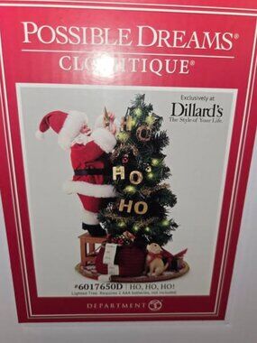 "Ho, Ho, Ho!" Dept 56 Possible Dreams Clothtique Santa #6017650D